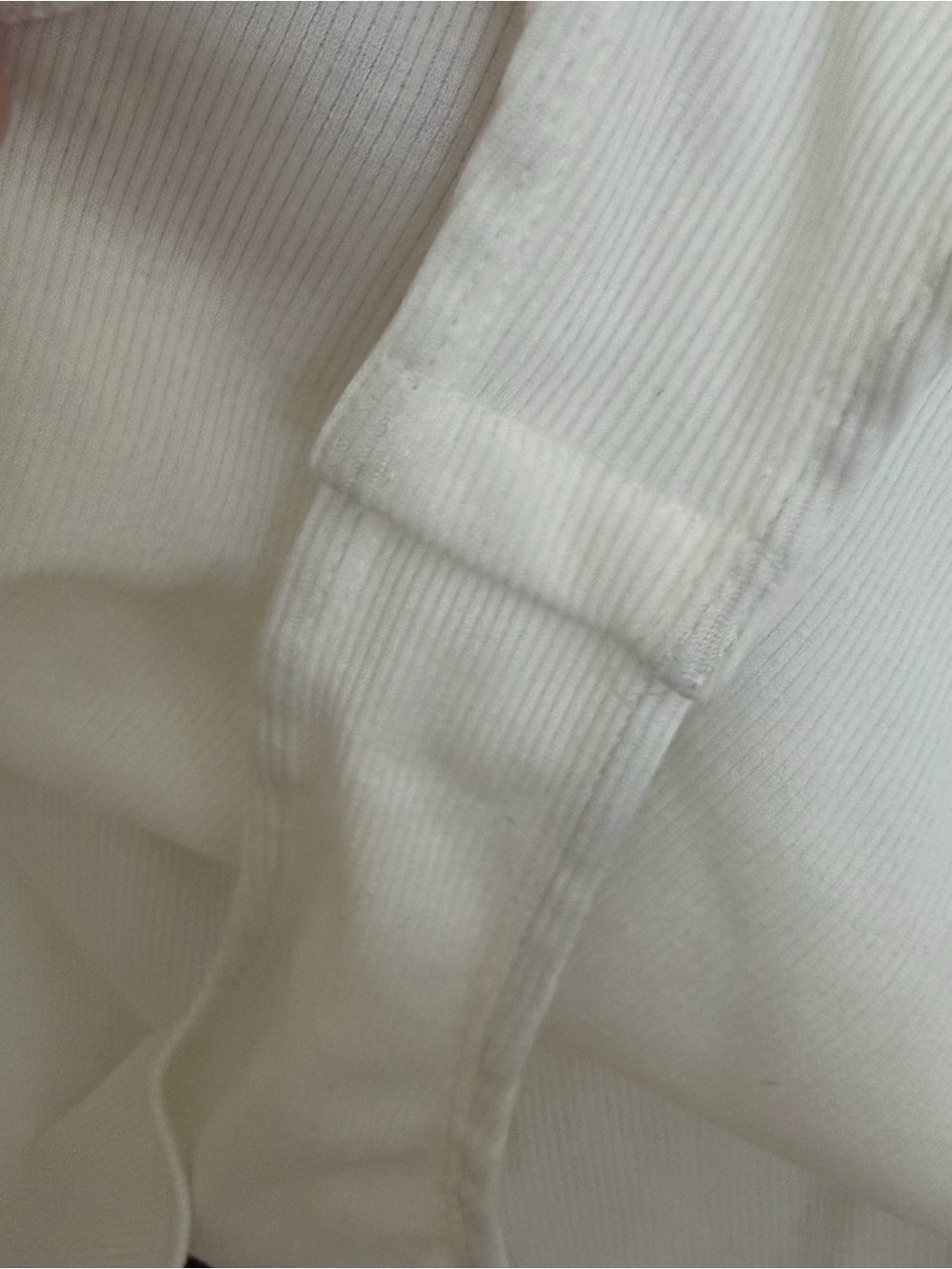 White Feather Trim Strapless Bodysuit - Picture 7 of 7